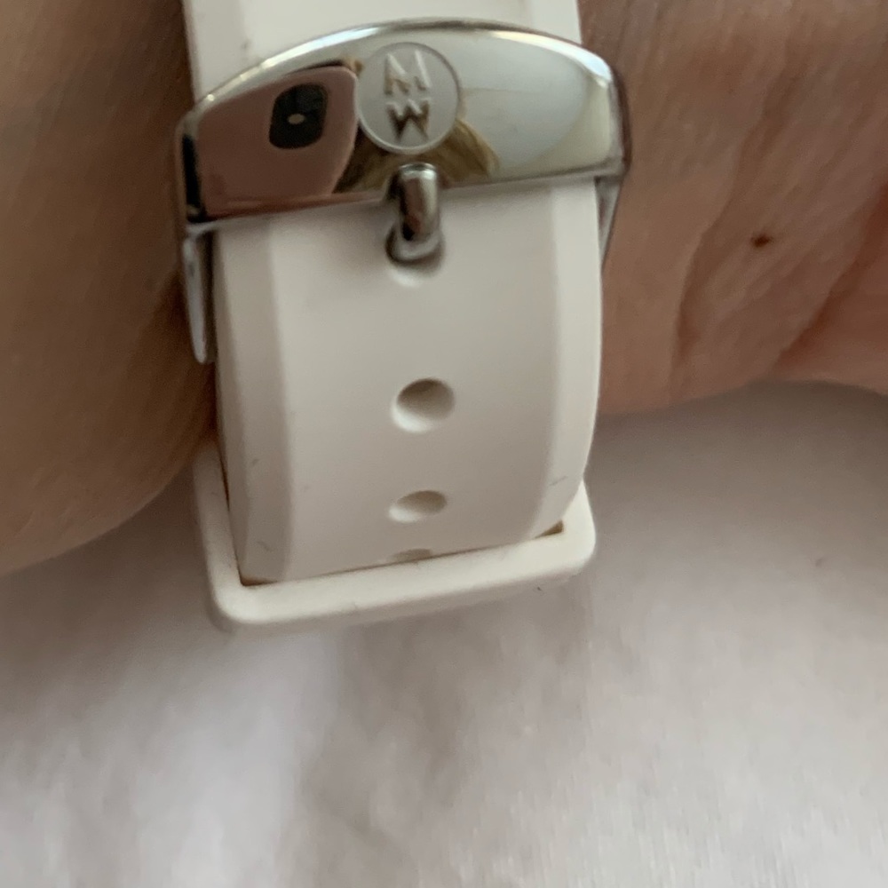 Michele Cape Topaz Dial Silicone Strap Watch, 40mm - Picture 3 of 6